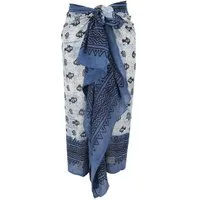 Guru-Shop Sarong Leichter Pareo Schal, Sarong, handbedrucktes..