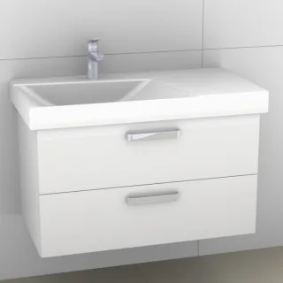 Artiqua 413 Waschtischunterschrank für Xeno 2 500533, 500534 (ehem. 127190, 127193) Weiß Glanz, 413- 413-WU2L-K130-7050-68