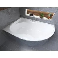 KOLMAN Badewanne Eckbadewanne Dora 170x110, (Links/Rechts), Ablaufgarnitur & Füße GRATIS