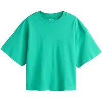 Next T-Shirt Kastiges Relaxed Fit Oversized-T-Shirt, Baumwolle (1-tlg)