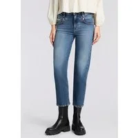 Herrlicher 5-Pocket-Jeans Breezy Cropped Denim Straight Fit