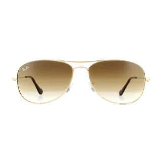Ray-Ban Aviator Unisex-Sonnenbrille in Goldbraun mit Farbverlauf