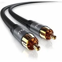 Primewire Audio-Kabel, Cinch, RCA (750 cm), Subwoofer-Cinch Audio-Kabel mehrfach geschirmt - 7,5m