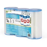 Intex Pool-Filterkartusche Intex Filteranlagenzubehör - Filterkartusche Typ A, 3 Stück, Ersatzkartuschen für sauberes Poolwasser