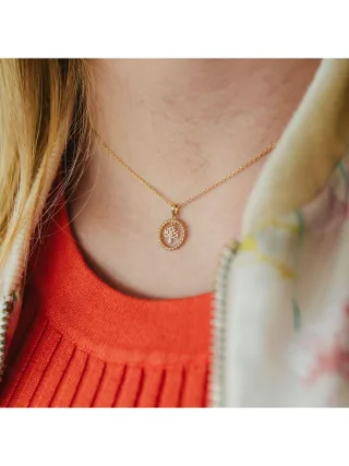 Julie Julsen Collier 925/- Sterling Silber vergoldet mit beweglichem Baum