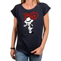 MAKAYA T-Shirt Damen Hundemotiv Bad Dog Lustige Sommer Tops Tunika Frauen (Oversize, Große Größen) mit Druck