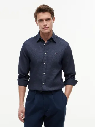 FLEX POP MINI DOBBY RF SHIRT Carbon Navy - Gr. - S