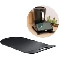 Wundermix Küchenmaschinen Zubehör-Set EasySlider®, Gleitbrett für Thermomix TM7, Zubehör für TM7, Hochwertiges Gleitbrett in Mattschwarz