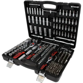 KS Tools 1/4 Zoll+3/8 Zoll+1/2 Zoll Steckschlüssel-Satz, 255-tlg - 916.0255