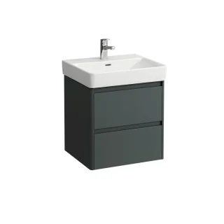 LAUFEN Waschtischunterschrank BASE 2.0 446x521x515 2 Schubl m. Griffmulde f.WT H810962 verkehrsgrau, H4112421082661