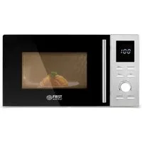 TZS FIRST AUSTRIA Mikrowelle mit Grillfunktion, 20L, Edelstahl, Schnellstart, 1100W, Mikrowelle mit Grill / Solo Betrieb, 14 l, 8 Automatikprogramme, Kindersicherung, 2in1 Mikrowelle