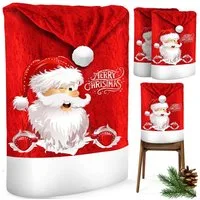 KESSER Weihnachtsfigur, Premium Weihnachtsstuhlüberzug Set Stuhlhussen für Weihnachten