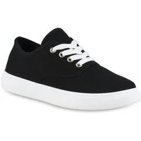 VAN HILL 20609536 PI 188 Damen Sneaker Black 36 Sneaker Damen Sneaker Low Schnürer Bequeme Basic Stoff
