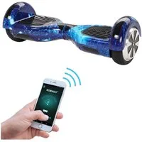 Robway Balance Scooter 6.5” Hoverboard W1 - 700 Watt mit LED Licht & Bluetooth Player, 700,00 W, 15,00 km/h, (Hoverbaord für Kinder, 1 tlg., Hoverboard, Balance Scooter, Skateboard, Elektro Scooter, Balanceboard), Self-Balance-Scooter, Bluetooth, Rob