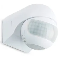 SEBSON Bewegungsmelder Infrarot Sensor Außen IP44 Aufputz Wand - Reichweite 12m 180° Winkel, (1-St), Wandmontage, schwenkbar, programmierbar, LED geeignet 600W, 3 Draht
