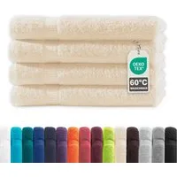 Devior Handtuch Set Frottierserie Elegance in vielen Farben, hochwertig mit 500 g/m², Handtücher - 100% Baumwolle (4-St), 50x100 cm, saugstark, schnelltrocknend, pflegeleicht & geruchsneutral