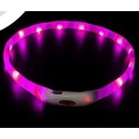 Illes-Laedchen Hunde-Halsband Hunde-Halsband LED Leuchtring Leuchthalsband große Farbauswahl, wiederaufladbar mit mitgeliefertem Kabel Typ C