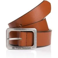 TOM TAILOR Ledergürtel TTEVE 4 cm breiter Damen Ledergürtel, kalssiches Must-Have