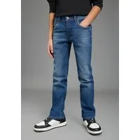 KIDSWORLD Regular-fit-Jeans Basic Jeans für Jungen gerader Beinverlauf, langer Schnitt, normaler Bund