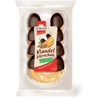 Schulte Kekse, Schulte Mandelhörnchen mit Marzipan Mandeln Zarbitterschokolade 175g