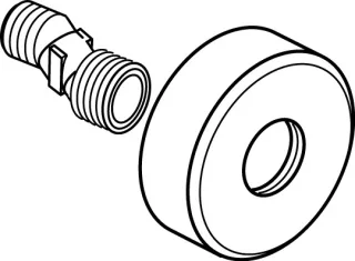 Ideal Standard S-Anschluss, komplett, Chrom A861139AA