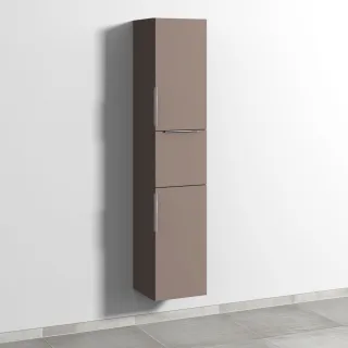 Sanipa 3way Hochschrank mit 2 Türen und 1 Auszug, Taupe-Matt UP1031T