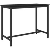 vidaXL Bartisch, Tisch Schwarz Eichen-Optik 100 x 50 x 76,5 cm