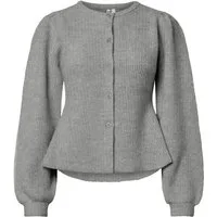 pieces Strickjacke PCSILLY LS PUFF KNIT CARDIGAN NOOS BC Materialmix