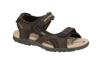Geox Herren Sandale U8224D 050AU C0705 Brown/Beige/Schwarz wasserdicht + atmu...