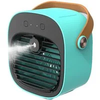 nsihing Tischventilator Geräuscharmer Desktop-Lüfter,Tragbares Klimagerät, Wiederaufladbare Mini-Klimaanlage 5200 mAh, 3 Stufen,6–8 Std Laufzeit