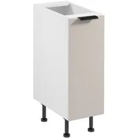 ROYAL24_MARKT Unterschrank - Alles griffbereit in schmalem Design. (Küche Unterschrank, 1-St., Premium - Sorento Weiß Beige - D30 P/L) Zeitlos - Exklusiv - Top Qualität.