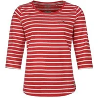 modAS 3/4-Arm-Shirt Damen 45902 Bretonisches Shirt 3/4-Arm Rundhals Ringelshirt Baumwolle Streifenshirt atmungsaktiv & hautfreundlich, Maritimer Tragekomfort