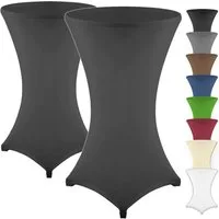 Gräfenstayn Stehtischhusse 2er Set Stretchbezug Stehtisch Hussen, Elegante Stehtischhusse für Bistrotische