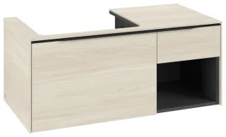 Villeroy & Boch Waschtischunterschrank Subway 3.0 C57201 1001x423x516mm 2 Ausz. Waschtisch li White C57201AA