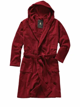 Mey & Edlich Herren Spa-Bademantel Rot 100 % Baumwolle