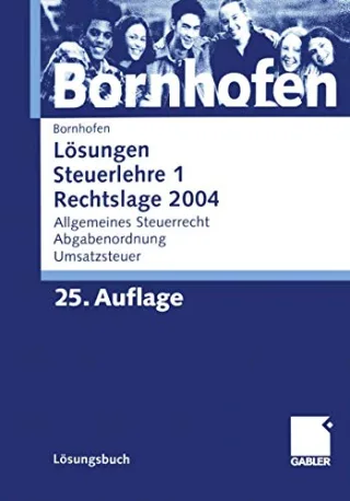 Lösungen Steuerlehre 1 Rechtslage 2004