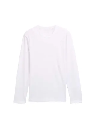 Tom Tailor - Slim Fit Langarmshirt mit Stretch white - Gr. - XXL