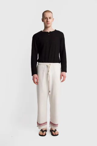Herren Baumwoll Strickhose