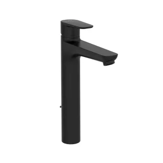 VitrA Flow Soft Einhebel-Waschtischmischer mit Ablaufgarnitur BluEco Höhe Schwarz Matt,A4302836ENGX A4302836ENGX