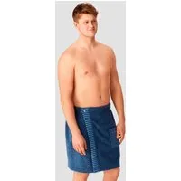 Schiesser Kilt Rom aus weicher Baumwolle, saugstark und 3-fach weitenverstellbar, Kurzform, Frottier, Knöpfe, MADE IN GREEN by OEKO-TEX®