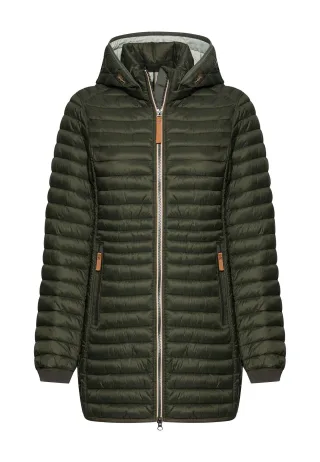 camel active - Wasserabweisende Steppjacke mit Reißverschlusstaschen forest - Gr. - 38