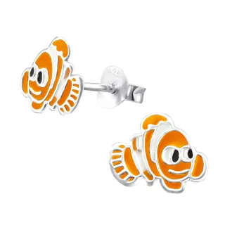 Clownfisch Ohrringe aus 925 Silber