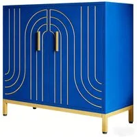 GarveeMore Buffet Holz Buffet Schrank Sideboard Buffet Schrank mit Lagerung