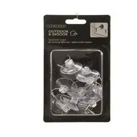 Kaemingk Dekohänger Saugnapf plastik Outdoor L.3.5cm B.3.5cm H.1.5cm klar 12 Set
