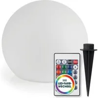 EASYmaxx LED Solarleuchte LED Solarleuchte mit Farbwechsel, Deko Gartenleuchte mit LED, 20 cm, ideal für Garten, Terrasse, Balkon