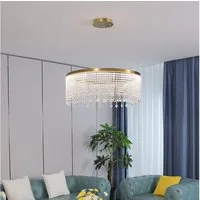 Eurohandisplay LED Pendelleuchte LED Pendelleuchte Hängelampe Fernbedienung dimmbar Farbton steubar, LED fest integriert, Kaltweiß- bis Warmweiß, Lichtfarbe und Helligkeit einstellbar