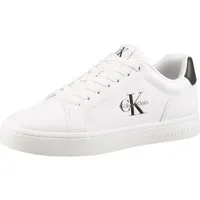 Calvin Klein Jeans CLASSIC CUPSOLE MONO LTH Sneaker Freizeitsneaker, Halbschuh, Schnürschuh in klassischer Optik