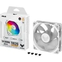 TUF GAMING TR120 ARGB, Gehäuselüfter weiß/transparent, Reverse Blade, 120 mm