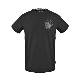 Aquascutum - "London" T-Shirt für Herren/Damen Unisex, Rundhalsausschnitt, Regulär (Schwarz)