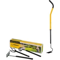 Tornadica Gartenpflege-Set MINI-4 Gartenwerkzeug für Gemüsegarten Gewächshaus, Kultivator Vertikutierer Gartenkralle Blumenrechen Gartenhacke
